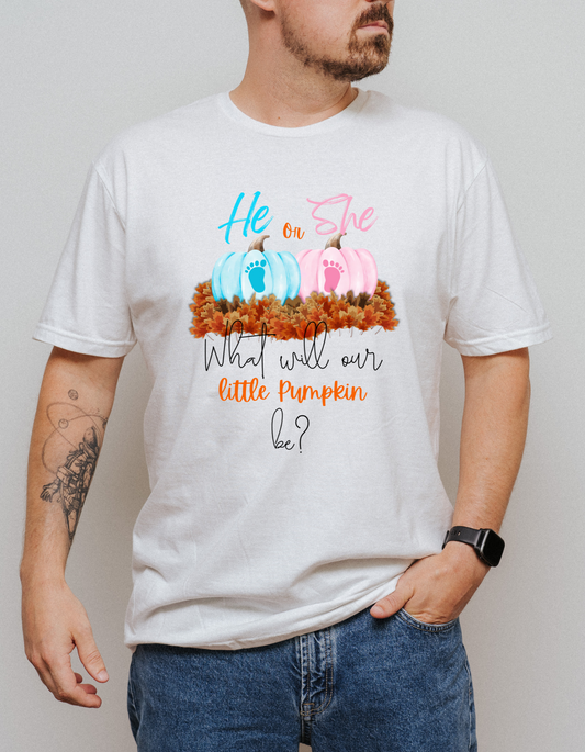 Pumpkin Baby Gender Reveal